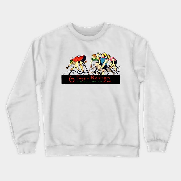 1914 Bicycle Race Crewneck Sweatshirt by historicimage